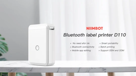 Niimbot 小型ポケットポータブル Bluetooth 感熱ラベルプリンター