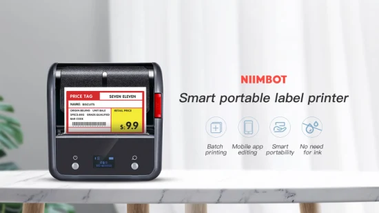 Niimbot 多機能ラベルプリンター、ポータブルミニ POS 感熱ラベルプリンター