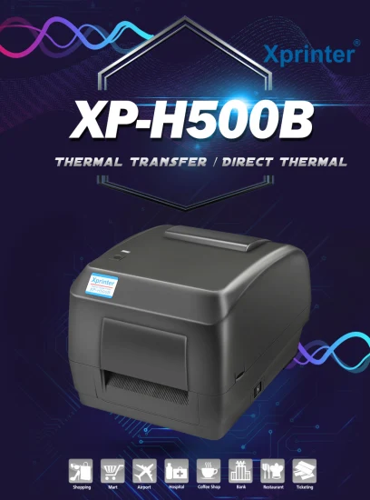 Xprinter XP-H500B 4 インチ スマート バーコード ラベル プリンター (Express 用)